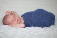 A few days old; Sleeping peacefully