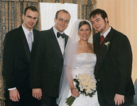 Jean with her brothers