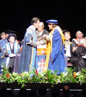 Receiving the Degree