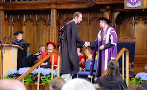 Receiving the degree